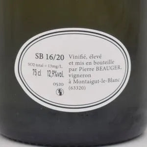 ピエールボージェ ソーヴィニヨンブラン 16/20 ソーヴィニヨンブラン 16/20 白 750ml / Pierre Beauger ピエール