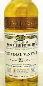 ポートエレン21年1983 ファイナルビンテージ カスクストレングス ダグラスレインＯＭＣ