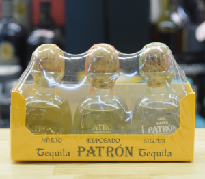 パトロンテキーラ アネホ・レポサド・シルバー 50mlミニボトル 3本セット
