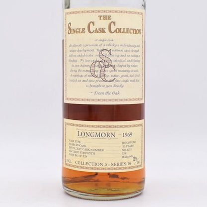 LONGMORN / ロングモーン 30年 1969 ザ・シングルカスク・コレクション by土屋守 オールドボトル【量り売り】