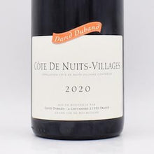 コート・ド・ニュイ・ヴィラージュ 2020 赤 750ml / ダヴィド・デュバン