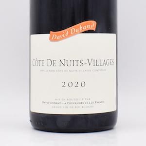 コート・ド・ニュイ・ヴィラージュ 2020 赤 750ml / ダヴィド・デュバン