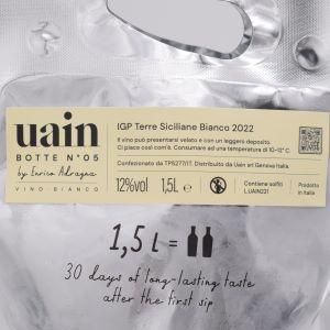 ヌーメロ 5・テッレ・シチリアーネ・ビアンコ 2022 白 1500ml / ウアイン