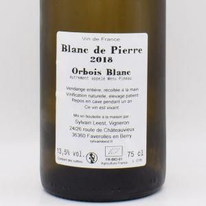 BLANC DE PIERRE ブラン・ド・ピエール 2018 白 750ml / シルヴァン・レスト