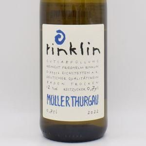 ミュラー＝トゥルガウ トロッケン 2022 白 750ml / Rinklin リンクリン