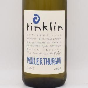 ミュラー＝トゥルガウ トロッケン 2023 白 750ml / Rinklin リンクリン