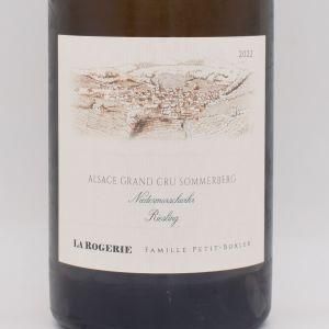 リースリング グランクリュ ソンメルベルグ 2022 白 750ml / La Rogerie ラ ロジュリー