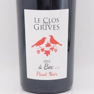ピノノワール アベック 2022 赤 750ml / Le Clos des Grives ルクロデグリーヴ
