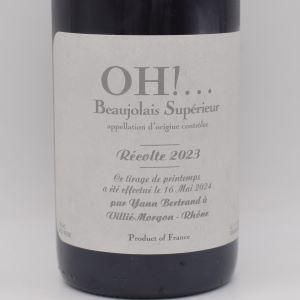 オ！ 2023 赤 750ml / Yann Bertrand ヤン ベルトラン