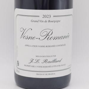 ヴォーヌ ロマネ 2023 赤 750ml / Jean Louis Raillard ジャン ルイ 

ライヤール