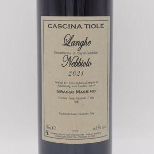 ランゲ ネッビオーロ 2021 赤 750ml / Cascina Tiole カッシーナ ティオレ