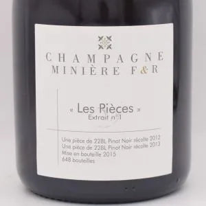 【ご購入条件有り】レ ピエス エクストレ No.1 12/13 泡 750ml / MINIERE F & R ミニエール