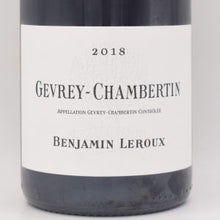 ジュヴレシャンベルタン 2018 赤 750ml / Benjamin Leroux バンジャマン ルルー