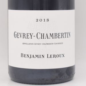 ジュヴレシャンベルタン 2018 赤 750ml / Benjamin Leroux バンジャマン ルルー