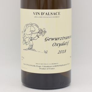 ゲヴュルツトラミネール オキシダティフ 2018 白 750ml / Ginglinger ガングランジェ