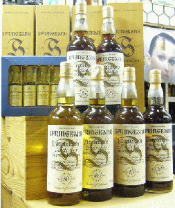 SPRINGBANK / スプリングバンク25年、30年、35年、40年、45年、50年 ６本セット ミニチュア付き
